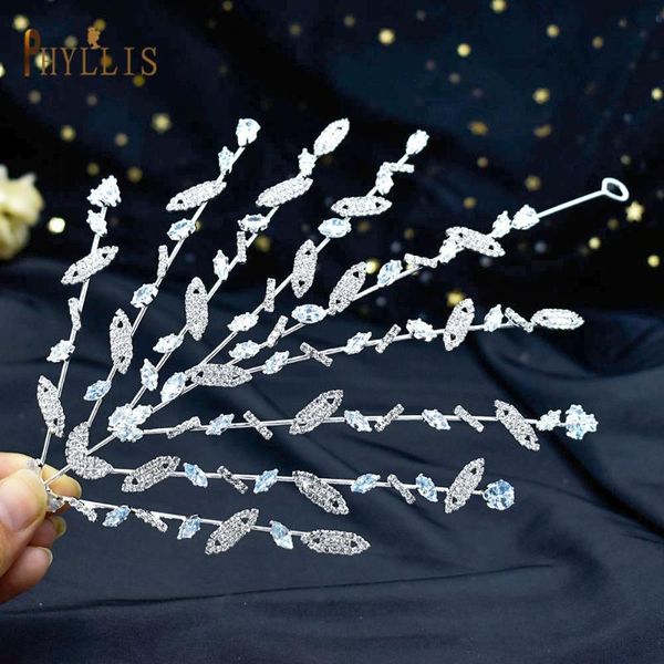 

hair clips & barrettes a253-c crystal headband wedding vine bride tiara bridal headpiece jewelry birthday party headwear, Golden;silver