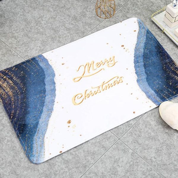 

1pc european style bathroom carpet classical light luxury coral fleece memory foam non-slip bath mat mats