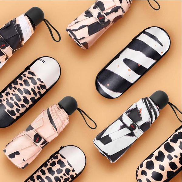 

fashion design portable women's 5 folding mini umbrella sun and rain