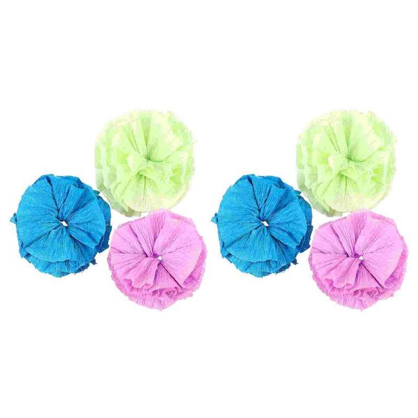 

cat toys 6pcs colorful paper kitten chew bite interactive crinkle balls