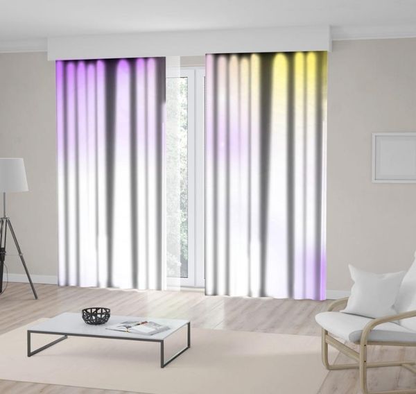 

curtain & drapes abstract bright sun summer sky colorful art stilized po printed purple yellow white