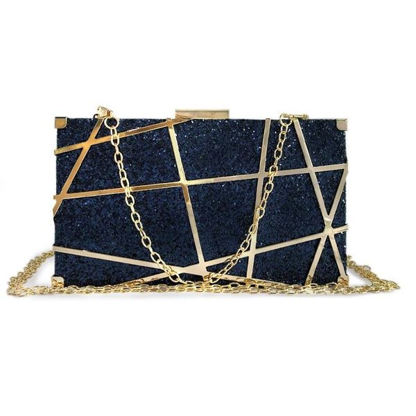 

evening bags luxury wallet women party banquet glitter bag gold wedding clutches prom blingbling chain shoulder mujer sac