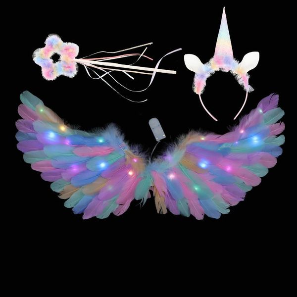 Braccialetti Charm 1Set Creative Glowing Performance Absum Base Base Stage Cosplay Suit for Children