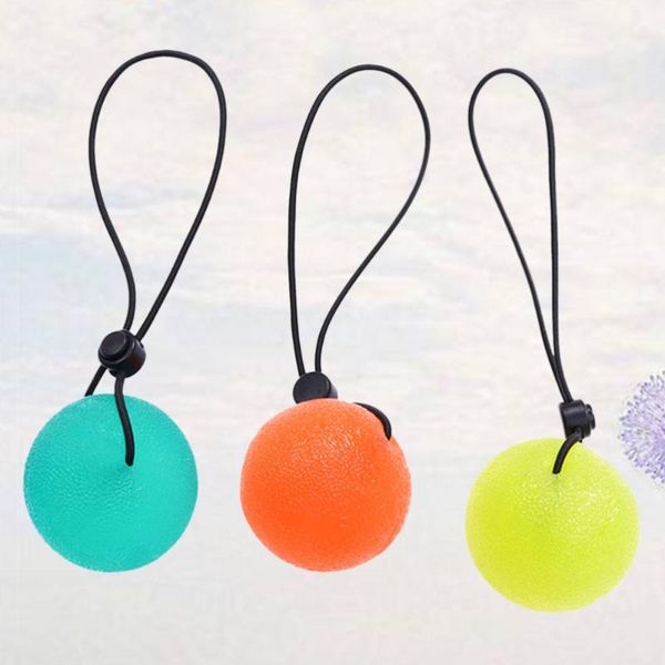 

fitness balls 3 pcs hand grips strengthener finger grip ball therapy exercise squeeze eggs decompression with string equipments