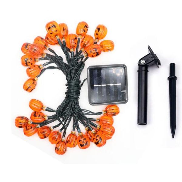 

strings solar powered halloween acrylic pumpkin led string lights 3d for xmas thanksgiving fall decoration