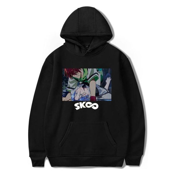 

women's hoodies & sweatshirts sk8 the infinity anime manga printed langa hasegawa for male/female jacket harajuku pullover oversized, Black
