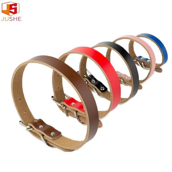 

dog collars & leashes pure leather pet cat collar laser engraving leash