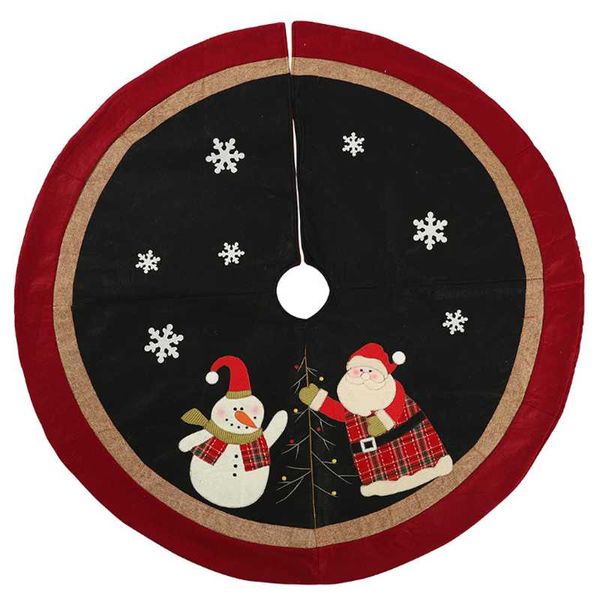 

christmas decorations 1pc 120cm snowman merry tree skirts santa claus year home decor carpet floor mat rug