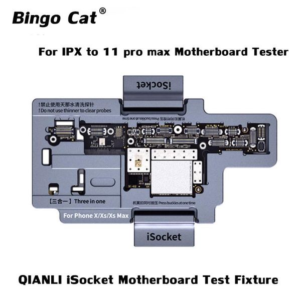 

isocket motherboard test fixture for x xs max 11 pro double-deck function tester repair tools cell phone repairing