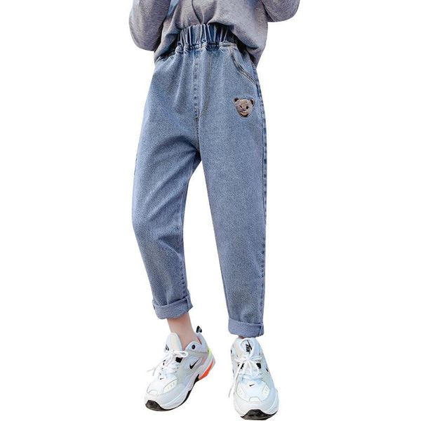 

jeans kids girls denim pants clothes 10 12 year bear for teen girl children jean clothing big, Blue