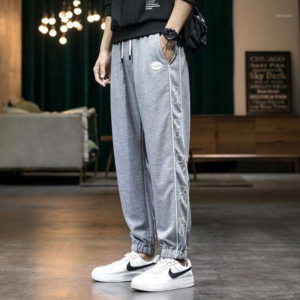 

men's pants 2021 summer casual sports capris, youth bodyguard pants, legged, Black