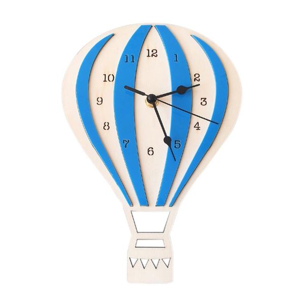 

1pc style air balloon clock for children room cute wall home decoration clocks