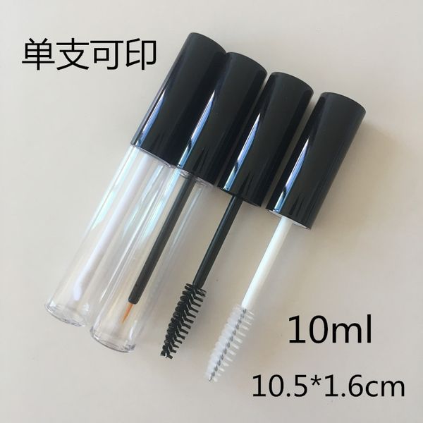 

factory eyeliner, empty diy self-made sell air eyelash tube, circular transparent frosted lip enamel blowing bottle 10ml