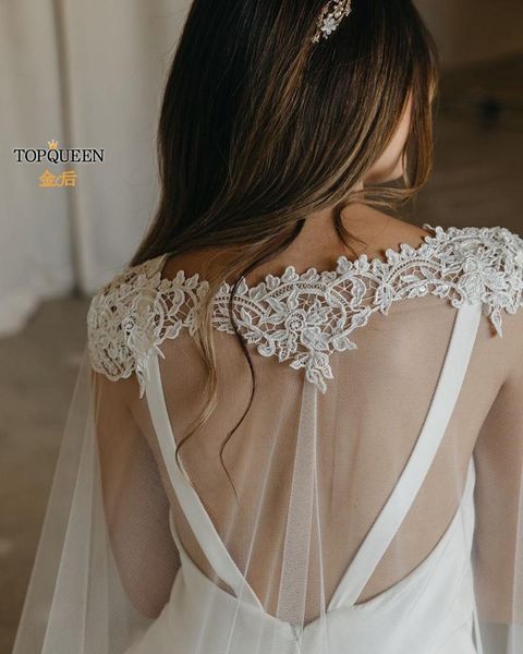 

wraps & jackets ueen g36 bridal shawl reverse decoration cloak lace embroidery for wedding dress cape veil tulle, White