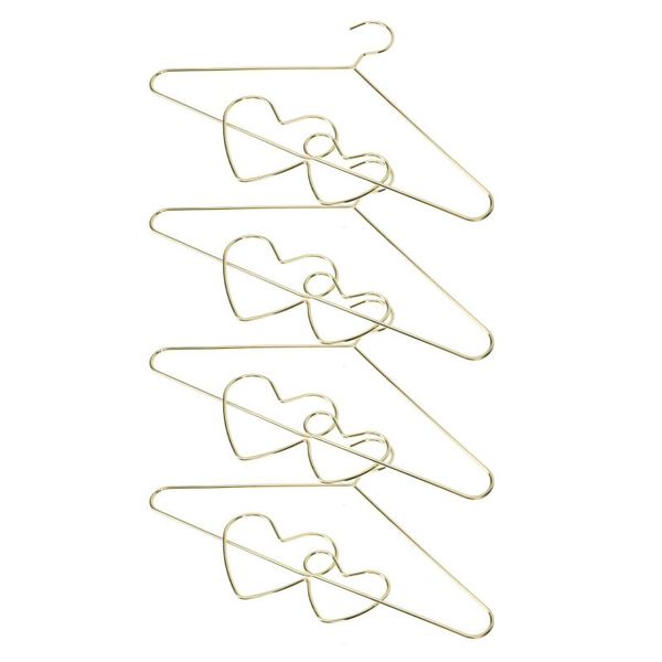 

hangers & racks 4pcs novel non-skid clothes hanger home balcony closet golden