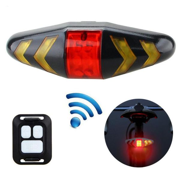 

remote control bike bicycle mtb led tail rear lamp turn warning signal light lights