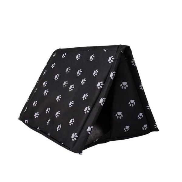 

cat beds & furniture outdoor kitty house shelter waterproof foldable dog tent cabin durable and soft stray cats for winter four se
