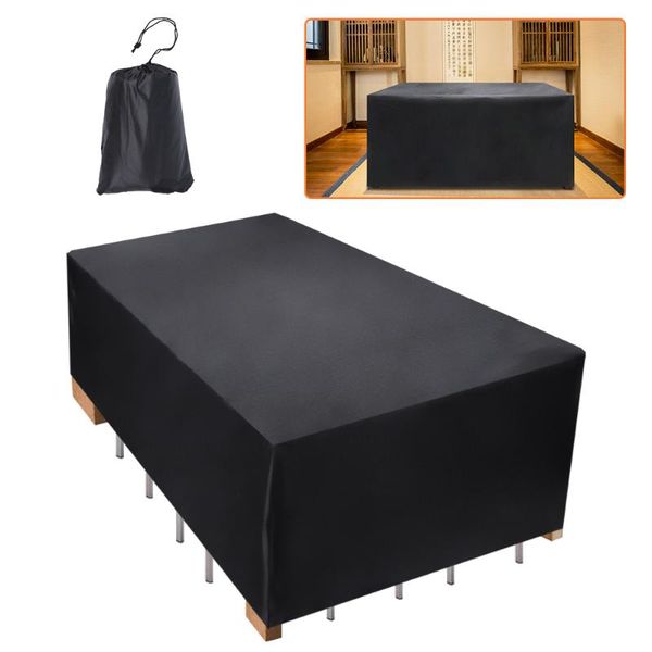 

shade garden furniture protective cover outdoor waterproof sofa dustcovers rectangular polyester black