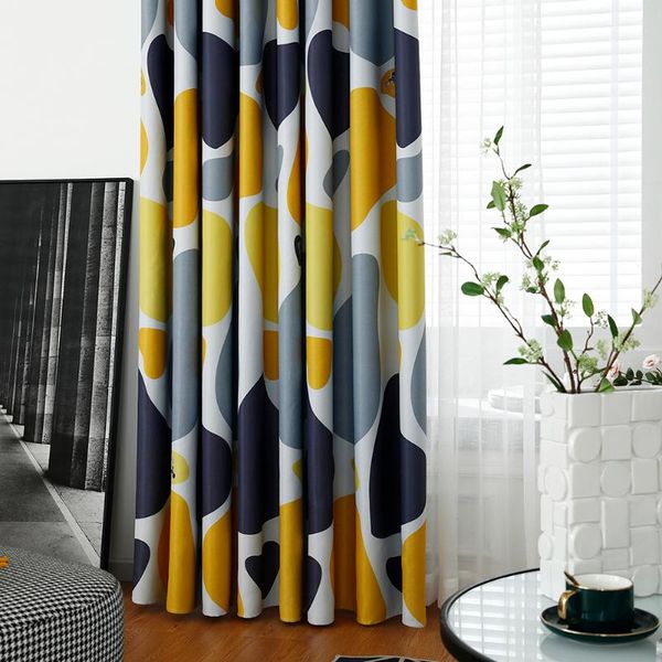 

nordic style cobblestone modern shade window cortinas home decor curtains simple shading drapes curtain &