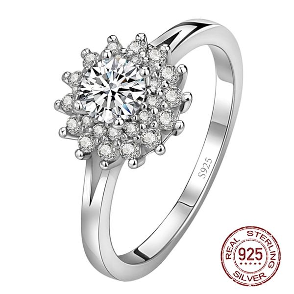 

boho female small full diamond crystal zircon stone ring light solid silver 925 engagement jewelry for women j-505, Slivery;golden