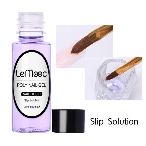 

nail gel 20 ml poly acrylic builder transparent crystal extend jelly quick extension, Red;pink