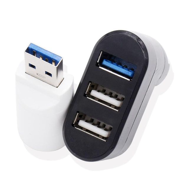 

hubs rotating usb3.0 hub 7-shaped splitter usb 3-port 3.0 extension