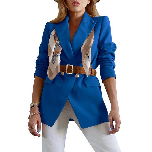 

spring autumn fashion elegant women blazers casual ol double breasted slim for ladies women's suits &, White;black