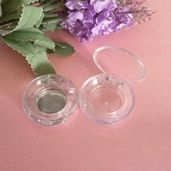 

storage bottles & jars 30/50/100pcs mini transparent round eyeshadow compact cosmetic empty lipstick platte classic clear eyebrow powder con