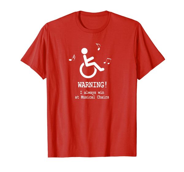 

disability humor - handicap wheelchair funny gift t-shirt, White;black
