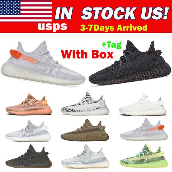 

store and shiping from us kanye west zebra yeezel running shoes yecheil belgua earth static cinder man women sneakers 36 -48
