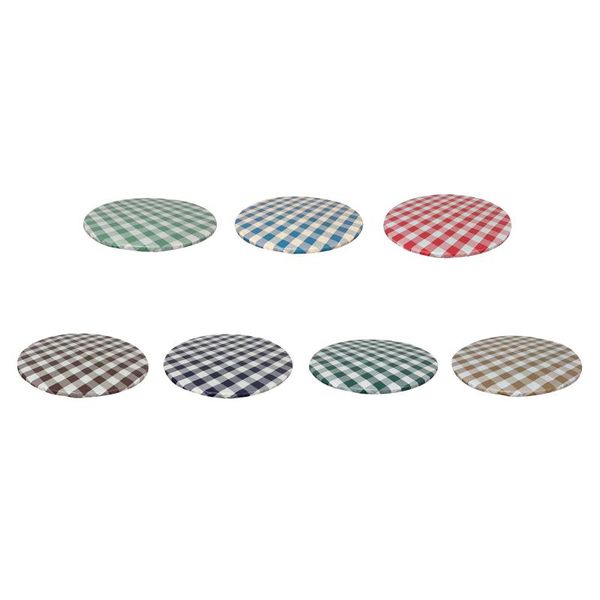

table cloth round elastic tablecloth waterproof protector plaid cover edged large
