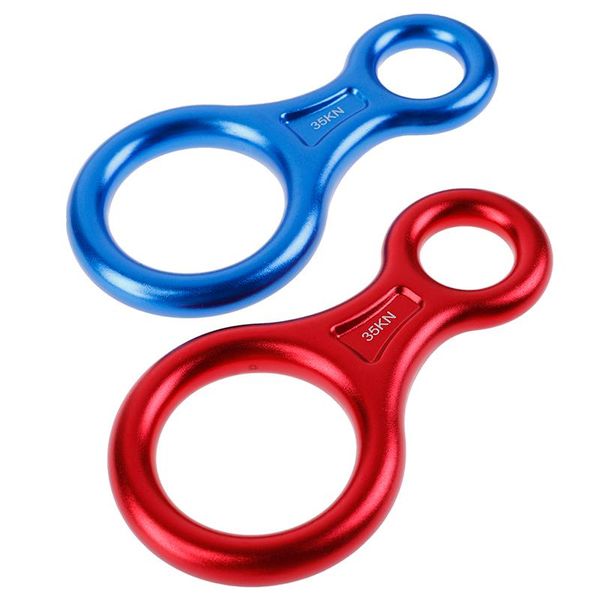 

cords, slings and webbing rock climbing descender 35kn figure 8 word rope rappel ring downhill eight rappelling gear belay device equipment