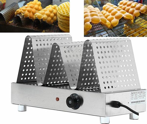 

baking moulds techtongda electric egg waffle warmer displayer rack 110v/220v