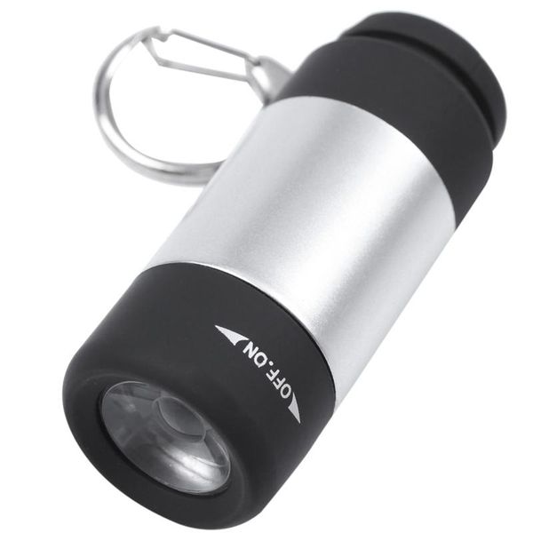

pcs usb mini torch led portable rechargeable with door key chain flashlights torches