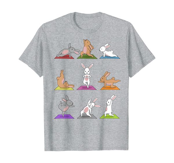

Bunny Yoga T-Shirt Funny Rabbits In Yoga Poses Sports Tee, Mainly pictures