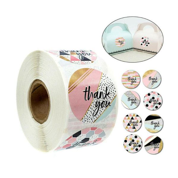 

gift wrap 500pcs/roll off baby ers scratch shower favours adhesive seals stickers thank wedding you labels birthday