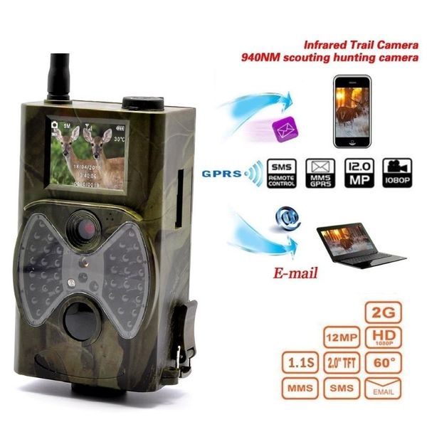 

hunting camera gsm 12mp 1080p po traps night vision wildlife infrared trail cameras hunt chasse scout