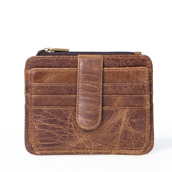 

wallets short men wallet genuine leather male small hasp clutch bag for cow purse card holder money bags zipper, Red;black