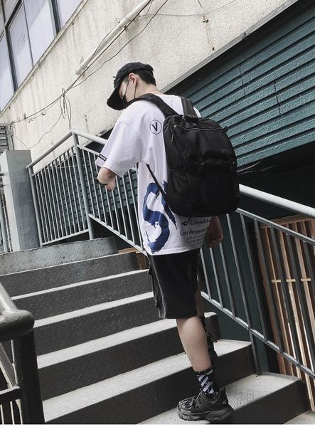 

backpack bb1096 men's 2021 style casual large capacity female college student high school bag fashion