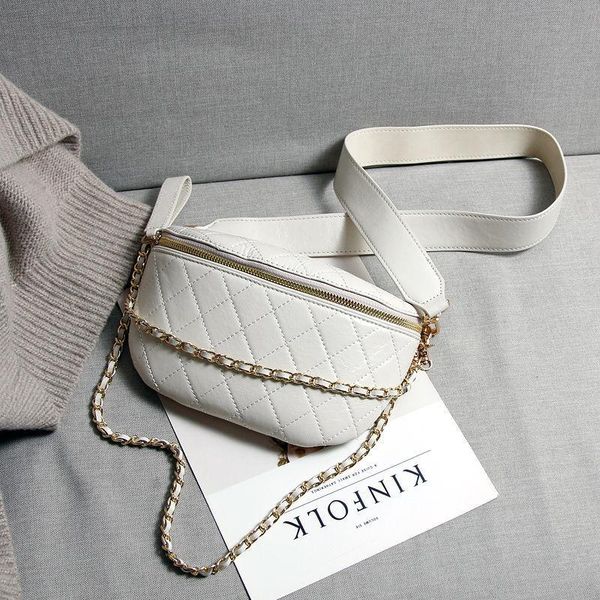 

cross-body rhombus waist bag women's european and american fashion wild chest wrap dumpling single shoulder totes