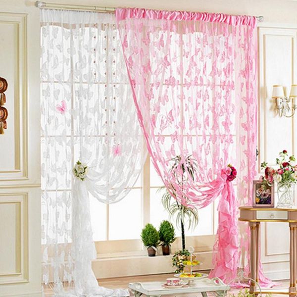

curtain & drapes glorystar 100x200cm butterflies for window door home living room decoration