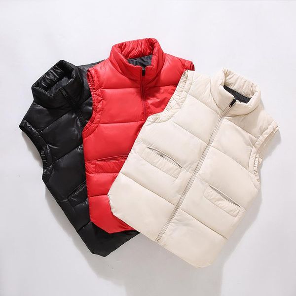 

men's vests 2021 autumn winter vest men fashion stand collar keep warm windbreaker sleeveless jacket size 3xl waistcoat clothes,9327, Black;white