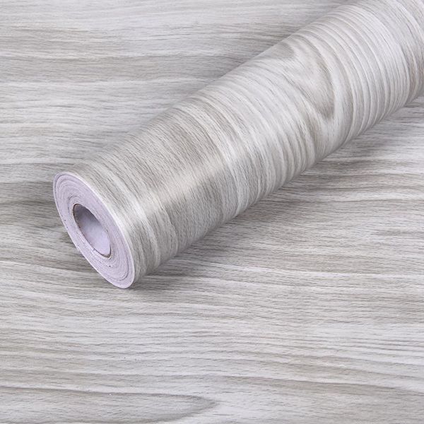 

haohome gray wood grain peel and stick wallpaper shlef liner removable contact paper self adhesive grey wall covering wallpapers