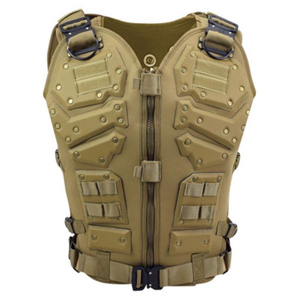 

new tactical vest multi-functional body armor outdoor airsoft paintball training cs protection equipment molle vests, Black;green