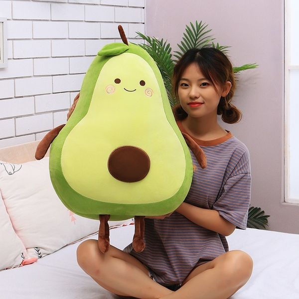 

net red avocado plush doll large long pillow girl sleeping cute