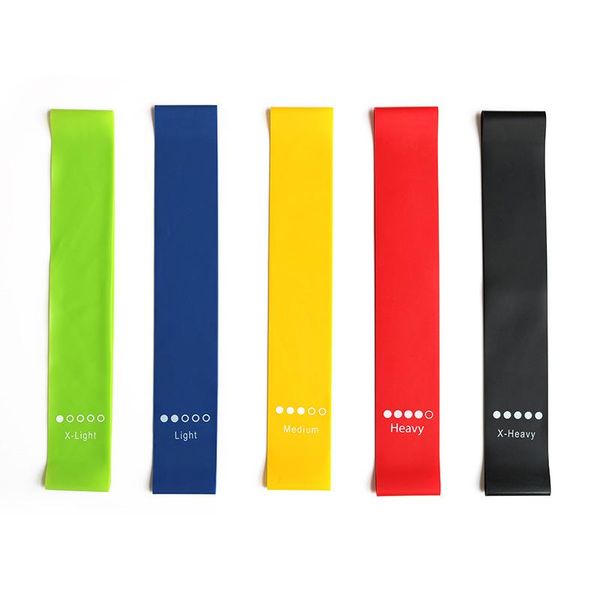 

selling 1 set fitness resistance bands latex 5pcs loop for exercise sports