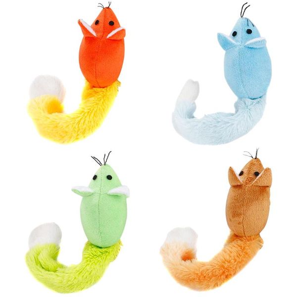 

cat toys animal toy pet plush chew with catnip clean teeth training mouse ball cayts