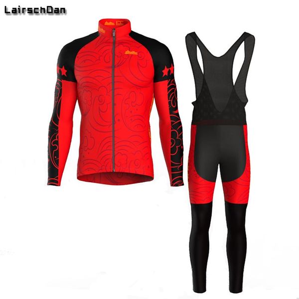 

racing sets sptgrvo conjunto ciclismo hombre 2021 autumn pro team cycling jersey set men breathable mtb bicycle maillot culottes sports suit, Black;blue
