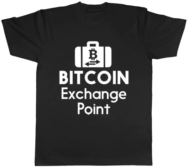 

bitcoin exchange point mens ladies womens t-shirt, White;black