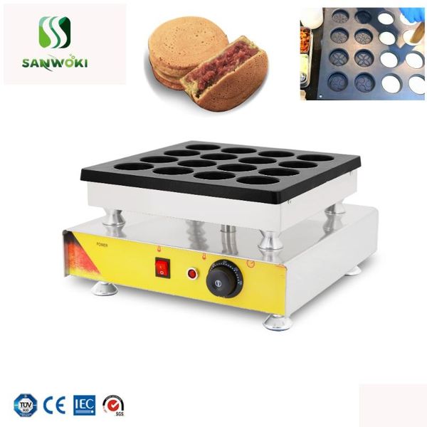

bread makers electric 16-hole red bean cake maker machine wheel dorayak chinese egg meat burger breakfast baking pan equipment